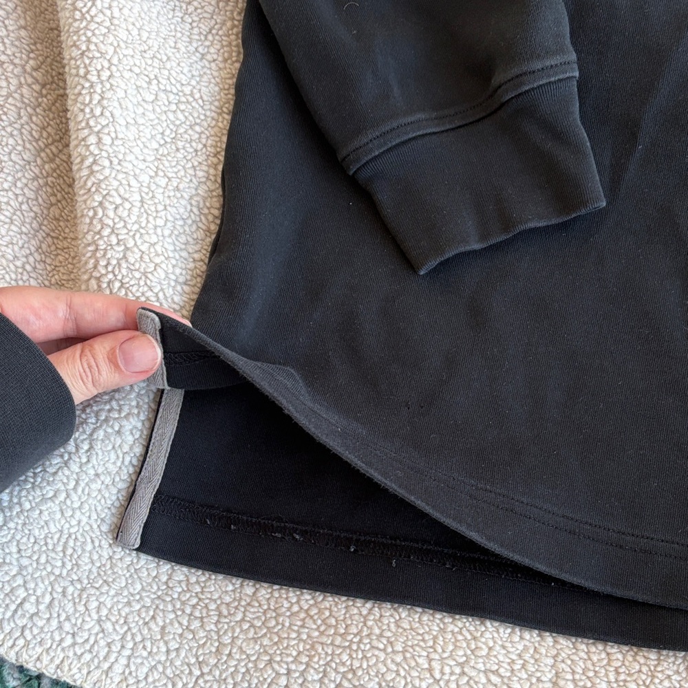 Lacoste Classic Black Quarter Zip Sweater - Picture 4 of 7